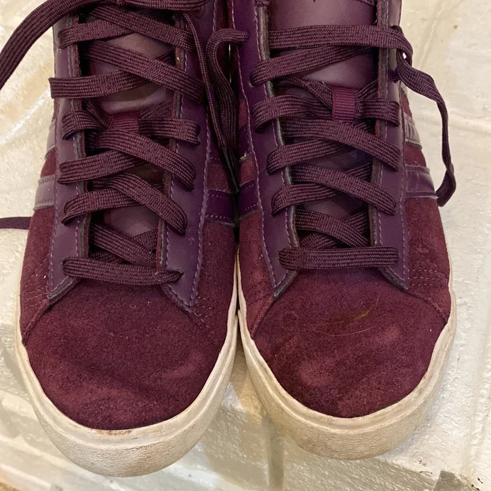 Purple Adidas neo ankle suede shoes - Picture 8 of 12